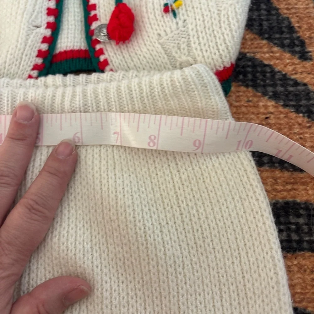 Vintage Kids Matching Set Cream with Red and Green Trim
